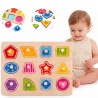 TOOKY TOY Puzzle Montessori Shape Learning Puzzle with Pushpins