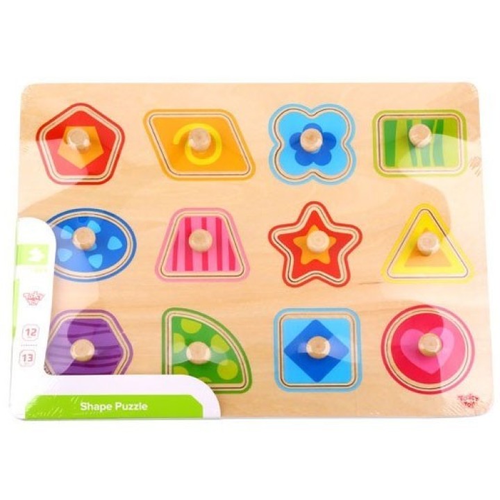 Shape sorter puzzle 15 pieces TOOKY TOY - Educational toy