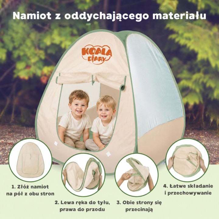 WOOPIE Zestaw Małego Odkrywcy XXL Namiot Kempingowy 15 el.