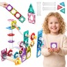 WOOPIE Magnetic Construction Blocks 3D Educational Set Ball Track 126 pcs.