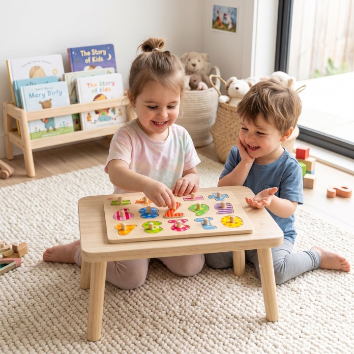 Tooky Toy Wooden Number Puzzle - Learning to count and write