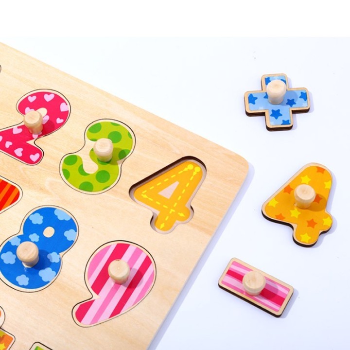 Tooky Toy Wooden Number Puzzle - Learning to count and write