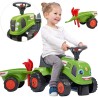 FALK Traktorek Baby Claas Zielony z Przyczepką + akc. od 1-3 lat