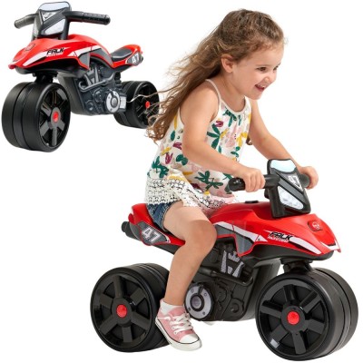 FALK Racing Team Ride-on Motorbike Red Wide Wheels 1+
