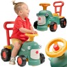 FALK Maurice Ride-on Tractor Green Pusher Pusher Storage Box for 1-3 Years