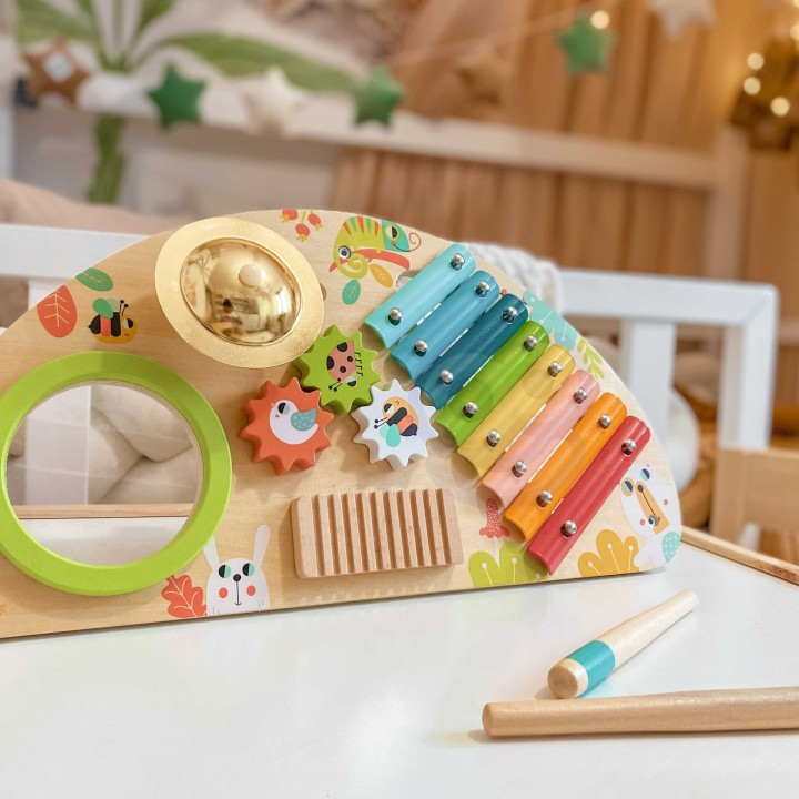 Tooky Toy Multifunctional Music Center - Wooden Toy