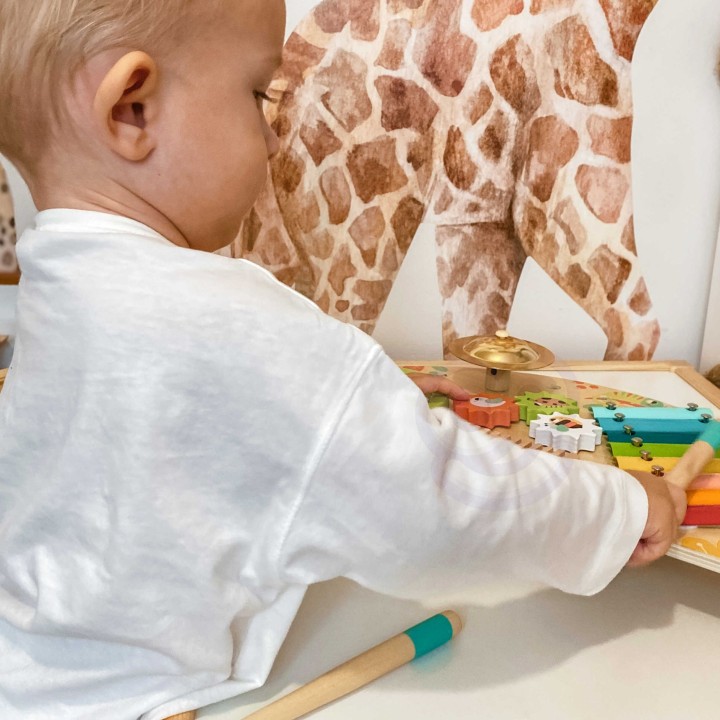 Wielofunkcyjne Centrum Muzyczne Tooky Toy - Zabawka Drewniana