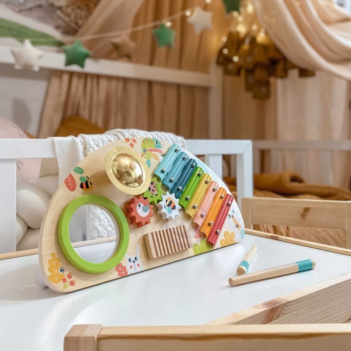 Wielofunkcyjne Centrum Muzyczne Tooky Toy - Zabawka Drewniana