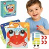 TOOKY TOY Drewniana Układanka Klocki Kołki Wzory Zwierząt do Odtworzenia Certyfikat FSC