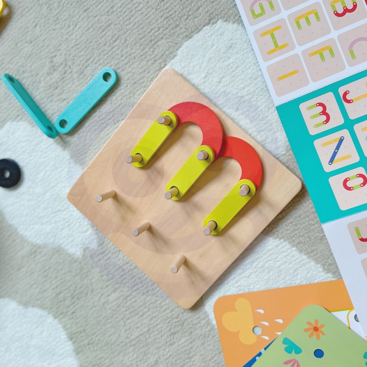 Wooden Mosaic Puzzle Tooky Toy - SEO Educational Toy