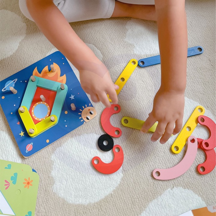 Wooden Mosaic Puzzle Tooky Toy - SEO Educational Toy