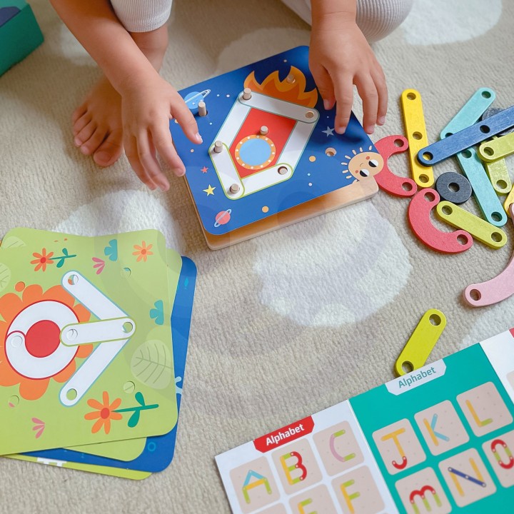 Wooden Mosaic Puzzle Tooky Toy - SEO Educational Toy