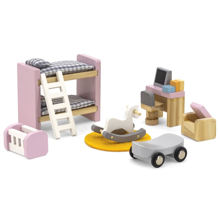 VIGA PolarB Dollhouse Furniture Set - Children's Room