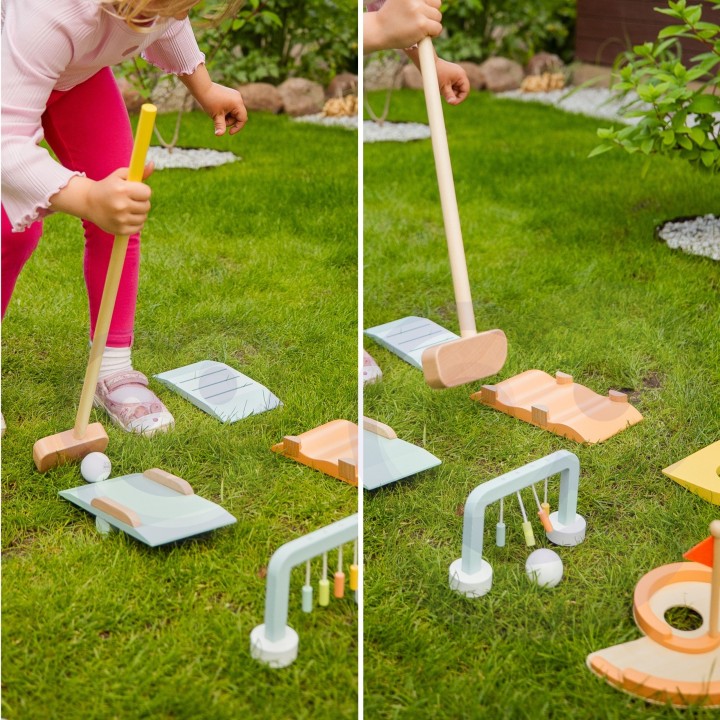 CLASSIC WORLD Wooden Obstacle Golf Set