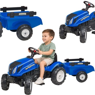 FALK New Holland Tractor with Trailer and Bonnet 2-5 years old