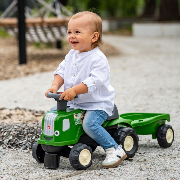 FALK Jeździk Traktor Birdy Farm z Przyczepą - Ekologiczny 90%