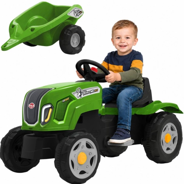 FALK Claas Terra Maxx Pedal Tractor with Trailer 2-6 Years