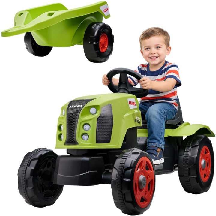 FALK Claas Arion 470 Pedal Tractor with Trailer and Bonnet 2-6 Years