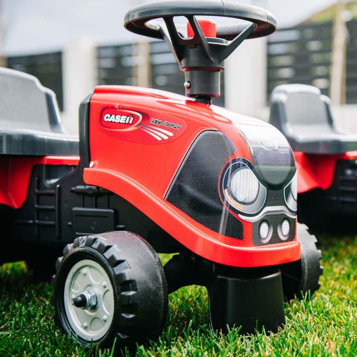 Baby Case IH Ride-on Tractor with Trailer for Children 12+ Months