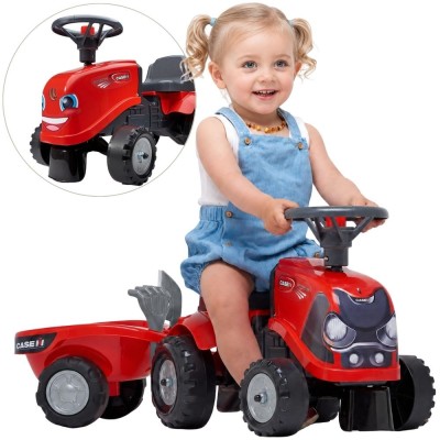 Jeździk Traktorek Baby Case IH z Przyczepką dla Dzieci 12+ miesięcy