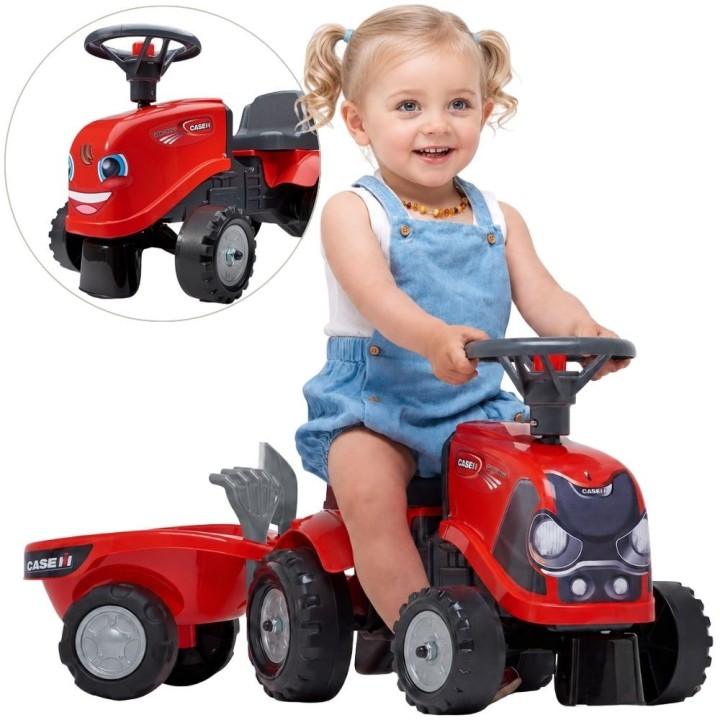 Jeździk Traktorek Baby Case IH z Przyczepką dla Dzieci 12+ miesięcy