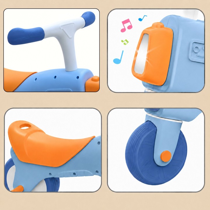 WOOPIE Balance Bike Interactive Ride-On Light and Sound