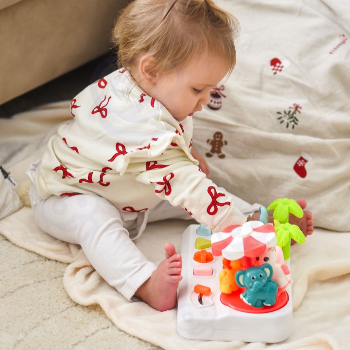 Pop-Up Animals with Carousel Interactive Education Fun Woopie