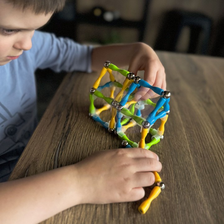 3D Magnetic Blocks 128 pcs – Creative Play and Learning for Children