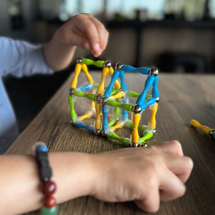 3D Magnetic Blocks 128 pcs – Creative Play and Learning for Children