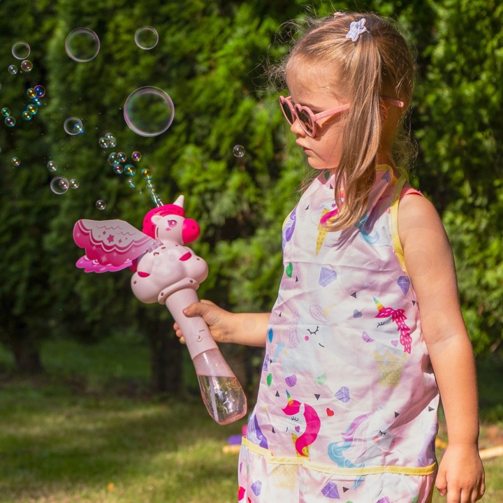 WOOPIE Unicorn Bubble Machine - Magic Wand for Kids