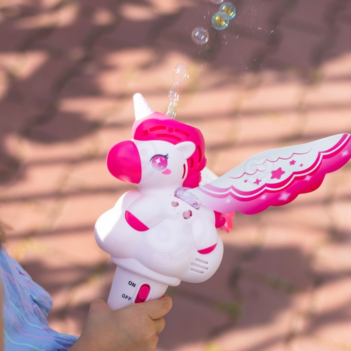 WOOPIE Unicorn Bubble Machine - Magic Wand for Kids