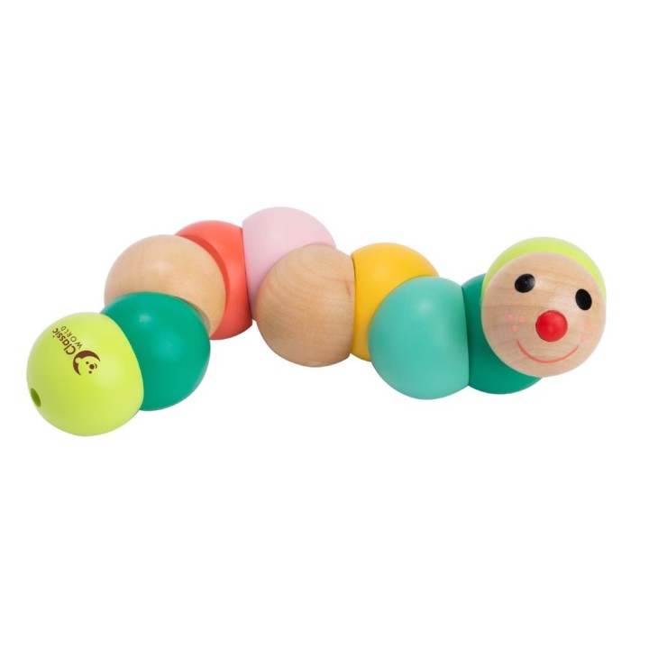 Classic World Wooden Manipulative Caterpillar | Sensory Toy