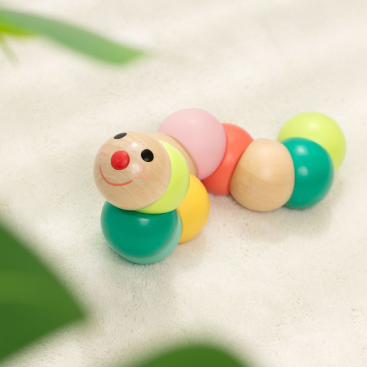 Classic World Wooden Manipulative Caterpillar | Sensory Toy