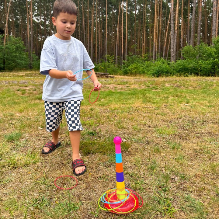 WOOPIE Gra Zręcznościowa Rzut do Celu Obręcze Ringo - Zabawa!