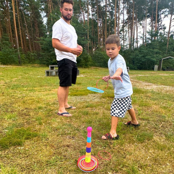WOOPIE Gra Zręcznościowa Rzut do Celu Obręcze Ringo - Zabawa!