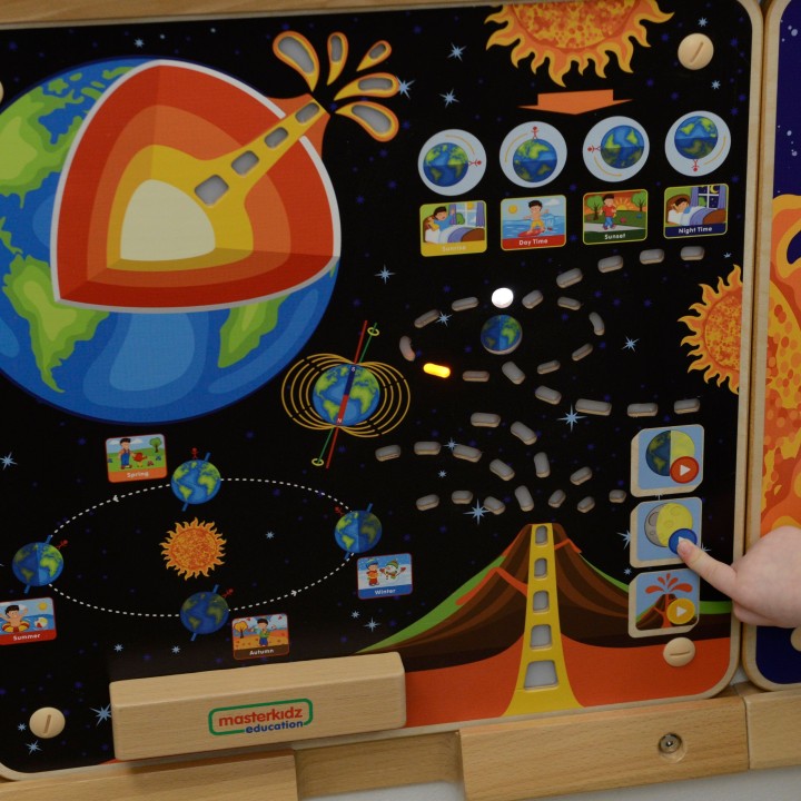 Tablica Edukacyjna Ziemia MASTERKIDZ - Nauka Kosmosu