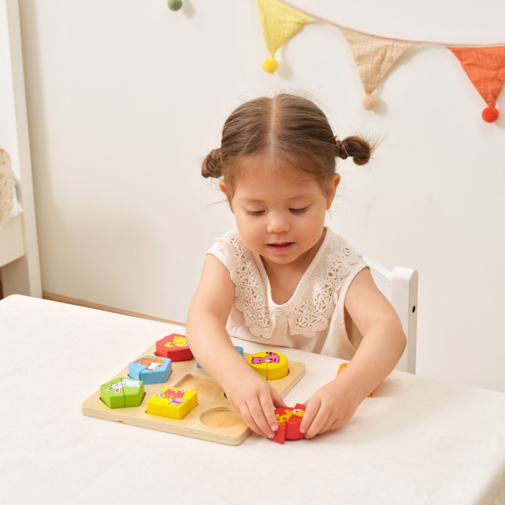 Puzzle edukacyjne drewniane VIGA - Zwierzęta dla dzieci
