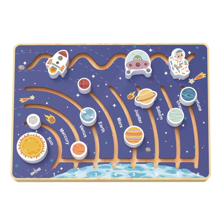 Panel Sterowania Samochodem Tooky Toy - Drewniana Kierownica