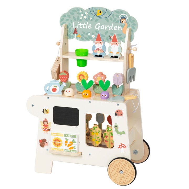 Wózek Ogrodowy Sklepik 57 el. Tooky Toy - Drewniana Zabawka