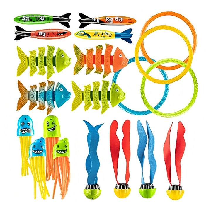 WOOPIE Diving Toy Set - 20 pieces for the pool