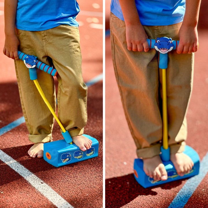 Foam Pogo Jumper Blue Dinosaur WOOPIE