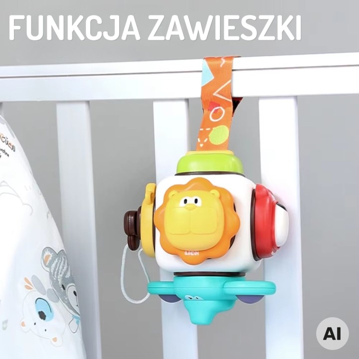 6-in-1 WOOPIE sensory cube - a toy for babies