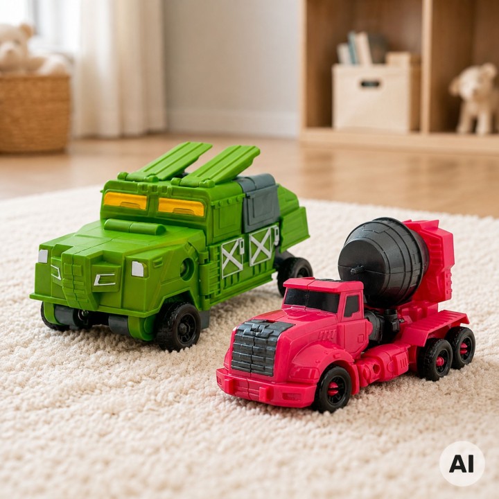 WOOPIE Transforming Robots 4 in 1 - Battle Cars for Kids