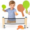 WOOPIE Table Tennis Set with Net 6 Pieces Ping Pong
