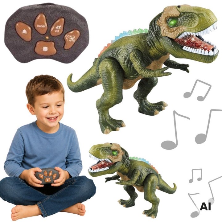WOOPIE Remote Controlled Dinosaur RC Robot T-Rex - Fun!