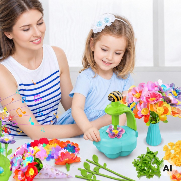 WOOPIE DIY Flower Bouquet Making Kit Machine Light