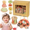 TOOKY TOY Ladybug 3-in-1 Developmental Play Set