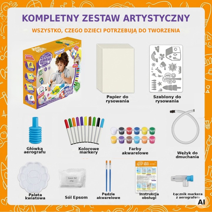 WOOPIE creative painting and crafting set 3 in 1 42 pcs.