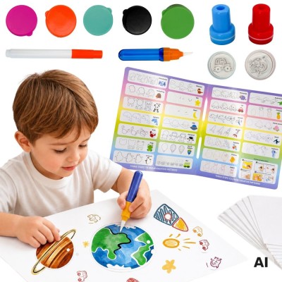 Magic Brush Creative Set with Stamps 3+