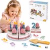 VIGA PolarB Wooden Cake Birthday Cake for Cutting